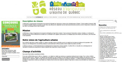 Réseau d'agriculture urbaine de Québec (RAUQ)